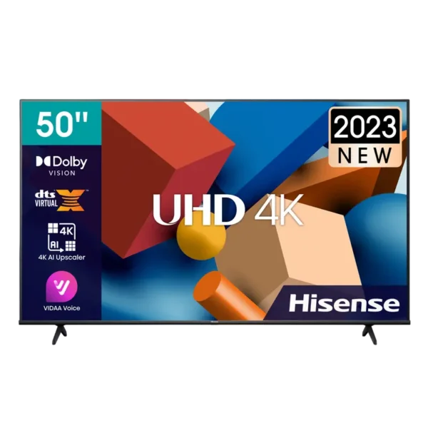 50" LED SMART TV Hisense 50A6K, 3840x2160 4K UHD, VIDAA U6.0, Negru