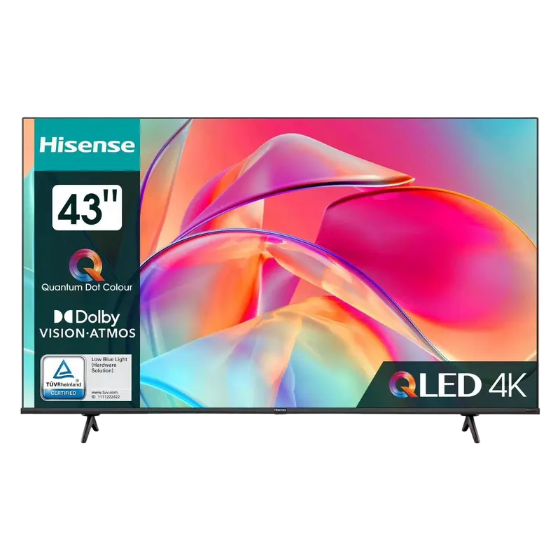 0acc9442-1f79-40b2-b453-5efc0e393b6f.webp 43" QLED SMART TV Hisense 43E7KQ, 3840x2160 4K UHD, VIDAA U6.0, Negru - Image 1