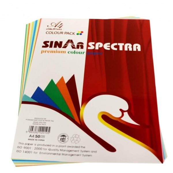HIRTIE COLORATA A4 10 CUL 50FOI A-50