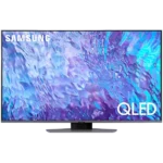 50" QLED SMART TV Samsung QE50Q80CAUXUA, 3840x2160 4K UHD, Tizen, Argintiu