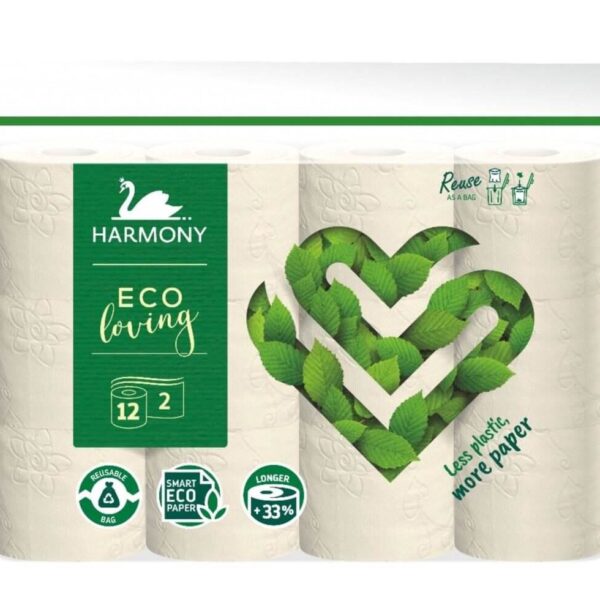 HARMONY HIRTIE IGIENICA ECO LOVING 2 STR. 12 ROLE 22M