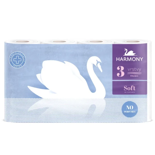 HARMONY HIRTIE IGIENICA SOFT 3 STR. 8 ROLE 17.5M