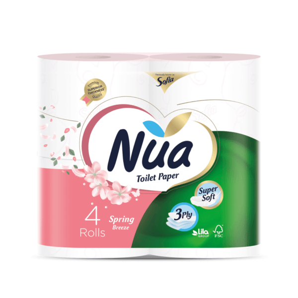 NUA HIRTIE IGIENICA 4 ROLE 3 PLIURI 17M AROMA