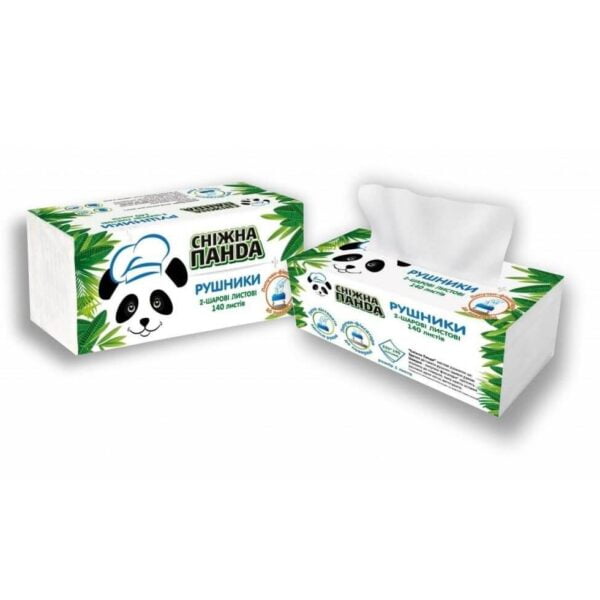 PANDA PROSOAPE DE HIRTIE 2STR. 230*190 MM 140BUC ALBE