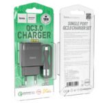 Incarcator de retea Hoco C72Q Glorious + Cablu Micro USB (QC3.0) [Black] - Image 5