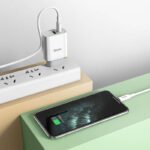 Incarcator de retea Hoco C80A Rapido + Cablu Type-C to Lightning (PD + QC3.0) [White] - imagine 3