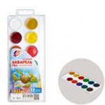ACUARELA ZOO AMBALAJ DIN PLASTIC 12 CUL F/P 19С 1249-08 ЛУЧ