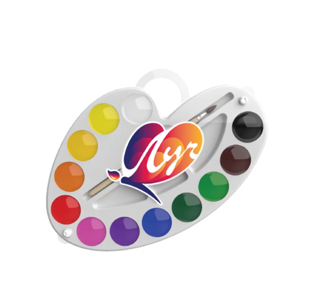 akvarel-klassika-palitra-12cv-s-kistochkoj-29C-1761-08-luch-Acuarela-Classica-Palitra12-cul-cu-p29C-e1688737097562.webp ACUARELA CLASSICA "PALITRA"12 CUL CU P.29C 1761-08 ЛУЧ - Image 1