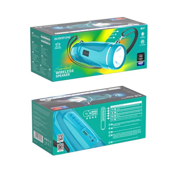 Boxa Portabila Borofone BR7 Empyreal [Peacock-Blue]