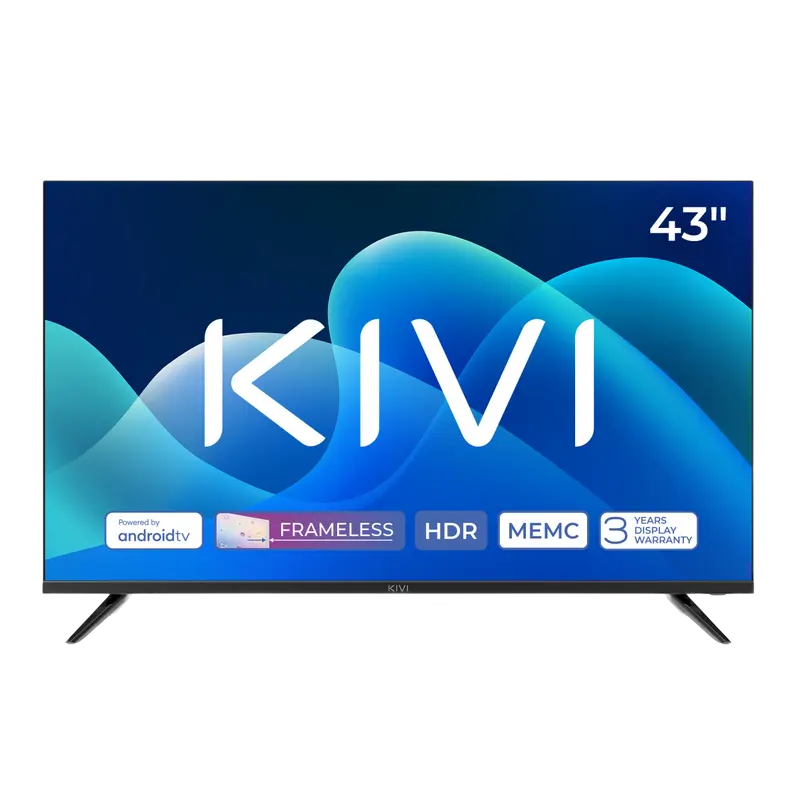 cbedde62-5ba5-49ab-b586-1f2c9618ea94.webp 43" LED SMART TV KIVI 43U730QB, 3840x2160 4K UHD, Android TV, Negru - Image 1