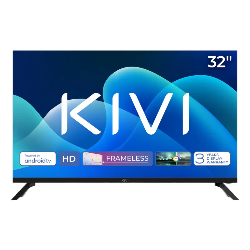 d553c7a4-2afc-4fb8-b7cb-51f431913987.webp 32" LED SMART TV KIVI 32H730QB, 1366x768 HD, Android TV, Negru - Image 1