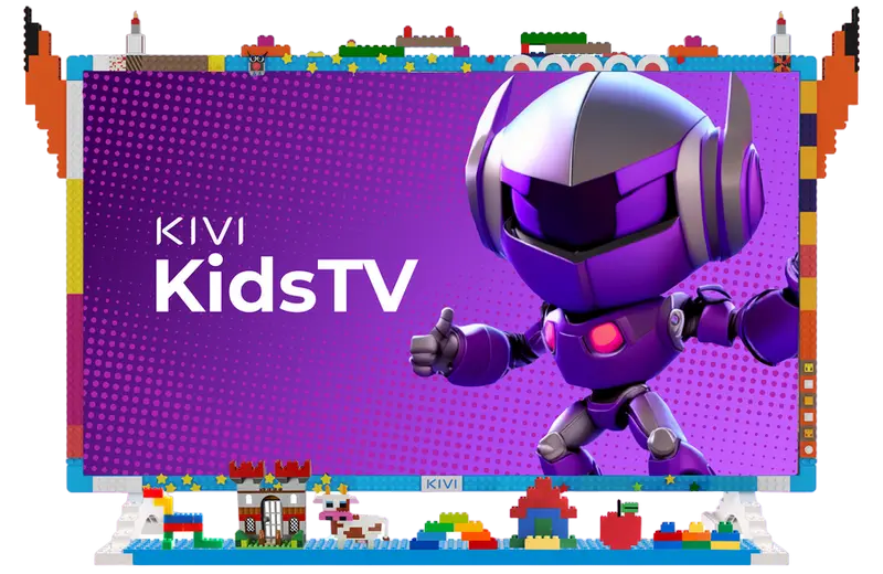 d5b655e6-34e7-471b-928c-68faa4e61baa.webp 32" LED SMART TV KIVI KidsTV, 1920x1080 FHD, Android TV, Albastru - Image 1