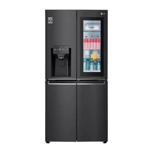 Frigider LG GMX844MC6F, InstaView Door-in-Door™, Negru mat