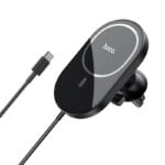 Suport auto Hoco CA90 Powerful (Wireless Charger 15W) [Black] - Image 5