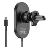 Suport auto Hoco CA90 Powerful (Wireless Charger 15W) [Black] - Image 4