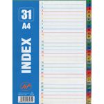 SEPARATOR PLASTIC A4 31 CIFRE PY-31