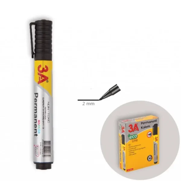 MARKER PERMANENT 3A 987 2MM ECOLINE NEGRU