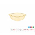 BOL PLASTIC PATRAT TRANSPARENT 10,5L 0330