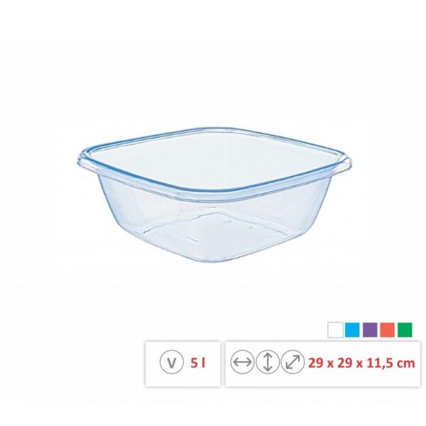 BOL PLASTIC PATRAT TRANSPARENT 5L 0328