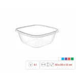 BOL PLASTIC PATRAT TRANSPARENT 6L 0329