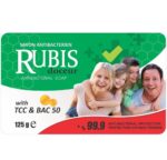 SAPUN DE TOALETA RUBIS 125 GR ANTIBACTERIAL AMBALAT IN HIRTIE - imagine 2