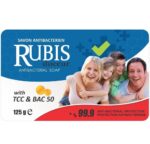 SAPUN DE TOALETA RUBIS 125 GR ANTIBACTERIAL AMBALAT IN HIRTIE