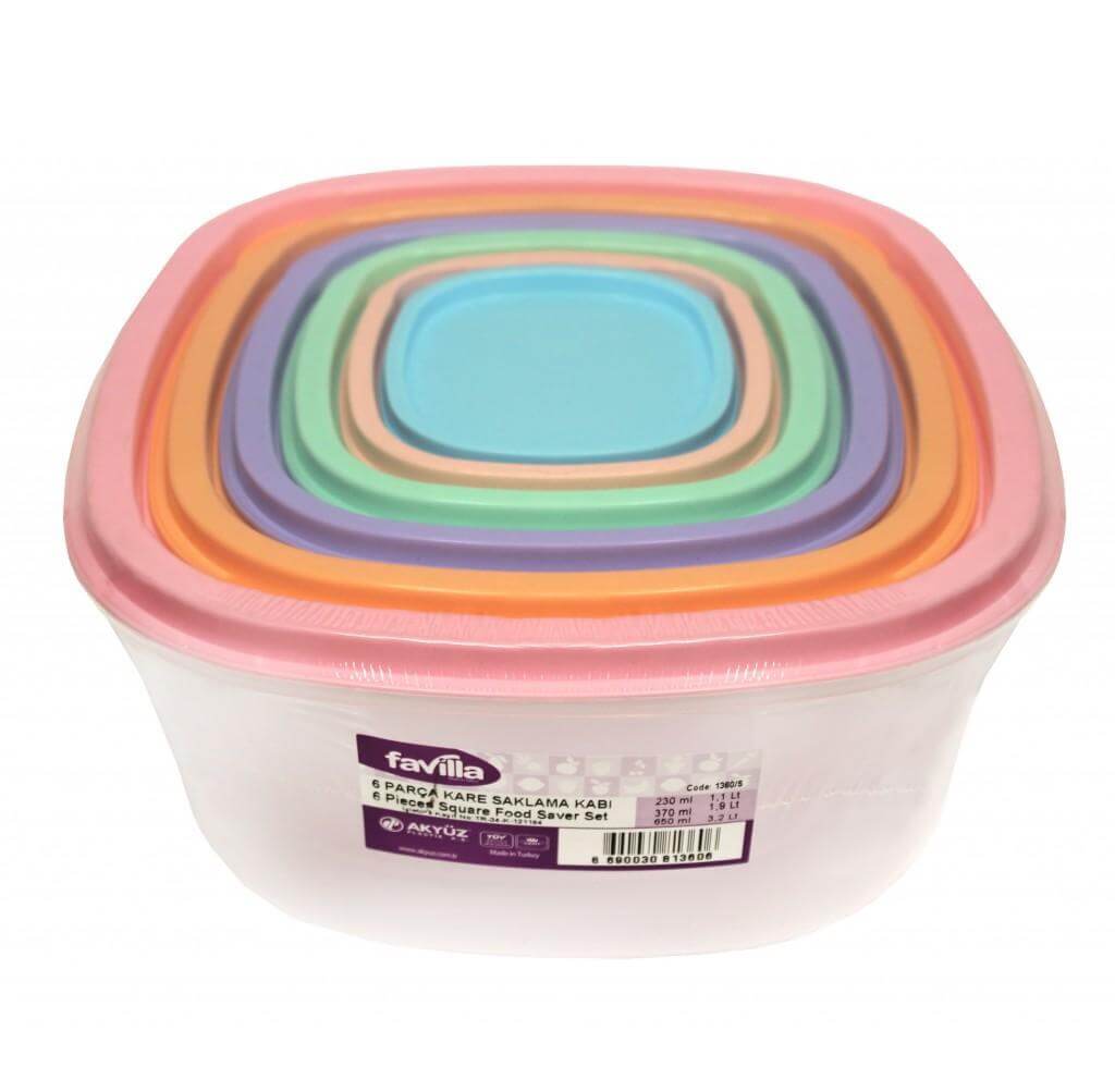nabor-kontejnerov-plastikovyh-kvadratnyh-s-kryshkami-6sht-1360S-Set-cutie-plastic-patrate-cu-capac-6buc-1360S-690201001545031699-1.jpg SET CUTIE PLASTIC PATRATE CU CAPAC 6BUC 1360/S - Image 1