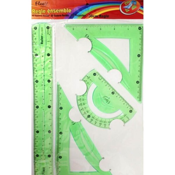 SET RIGLE 4BUC 3038 30CM COLOR ALADIN FLEXION