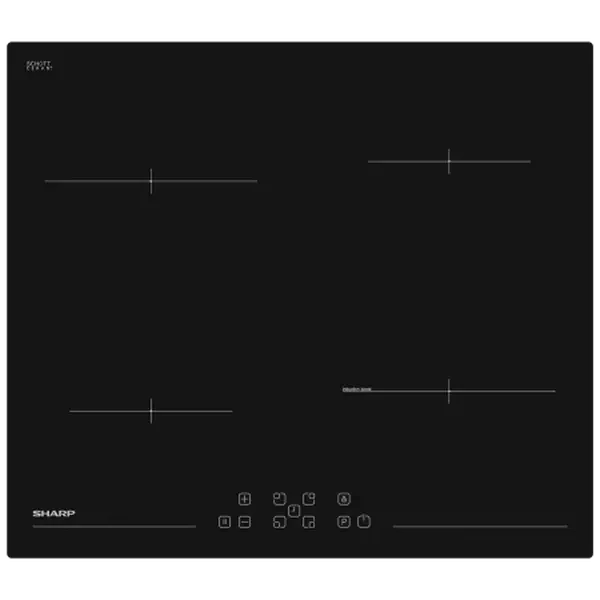 Plită cu inducție Sharp KH-6I45FT0I-EU, Negru