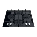 Plită pe gaz Hotpoint-Ariston HAGS 61F/BK, Negru - imagine 2