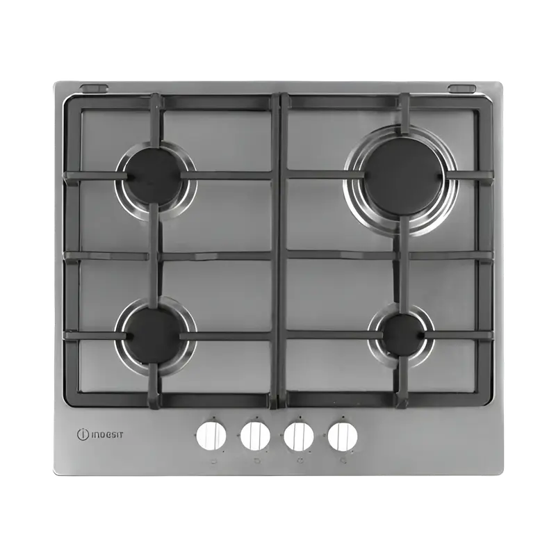 pm-b28d53d3-1c2a-4585-a32b-758da1d057f7.webp Plită pe gaz Indesit THP 641 IX/I, Oțel inoxidabil - Image 1