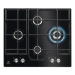 Plită pe gaz Electrolux KGG6456K, Negru