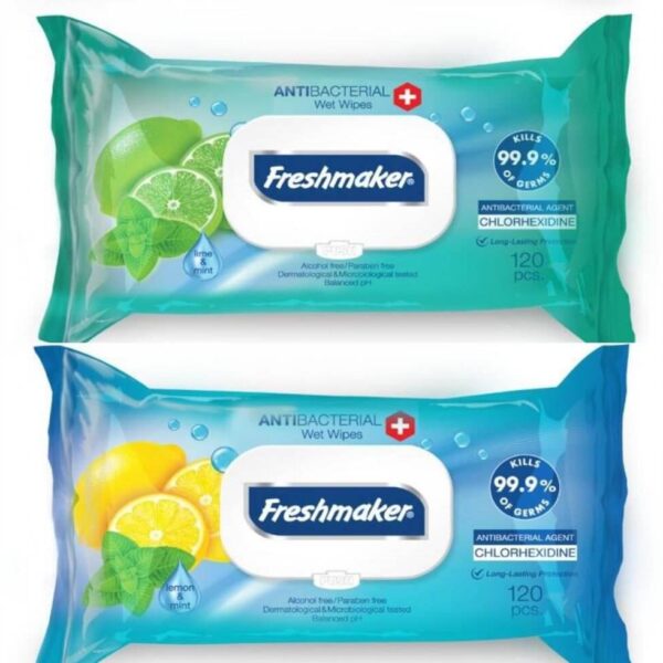 SERVETELE UMEDE FRESHMAKER ANTIBACTERIAL 120 BUC CU CAPAC