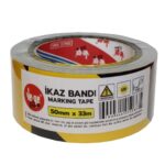 BANDA ADEZIVA (SCOTCH) VE-GE P/U MARCAJ NEGRU-GALBEN 50MM*33M*155MC