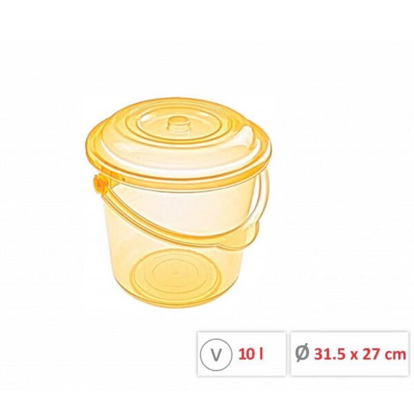 CALDARE PLASTIC TRANSPARENT CU CAPAC 10L 0227/S