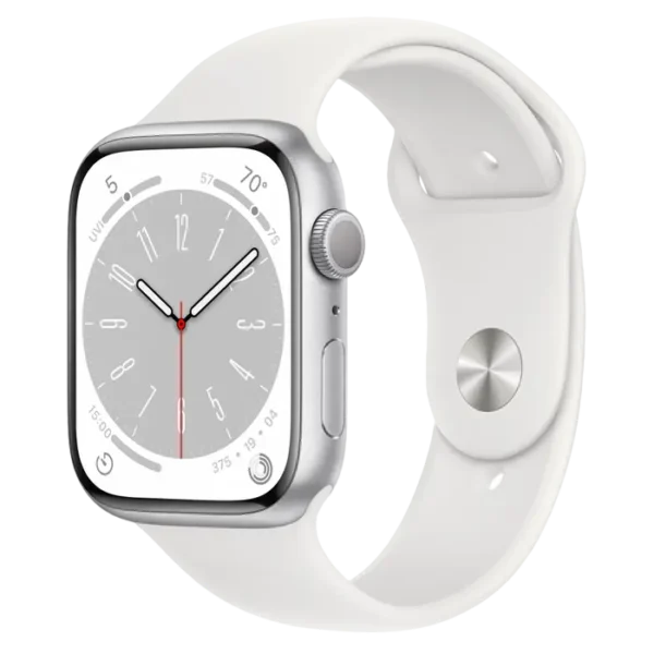 Ceas inteligent Apple Watch Series 8 GPS, 45mm, Argintiu