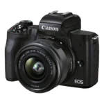 Aparat Foto Mirrorless Canon EOS M50 Mark II, Black + EF-M 15-45 IS, Negru