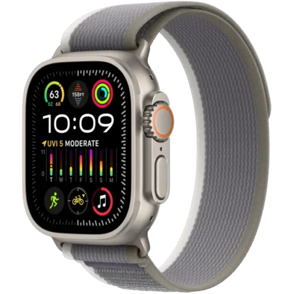 Ceas inteligent Apple Watch Series 9, 49mm, Verde | Gri