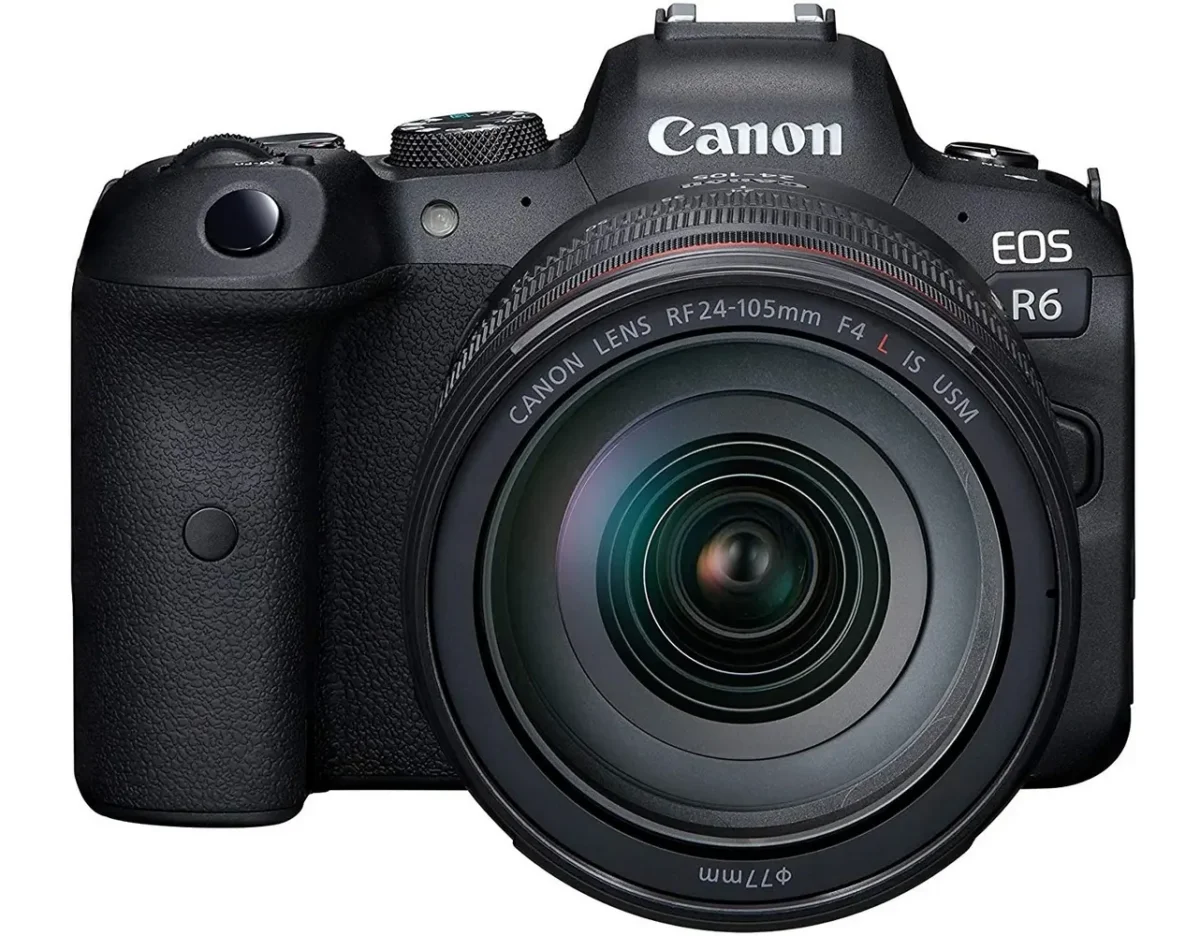 Aparat Foto Mirrorless Canon EOS R6 + RF 24-105 IS, Negru - imagine 1