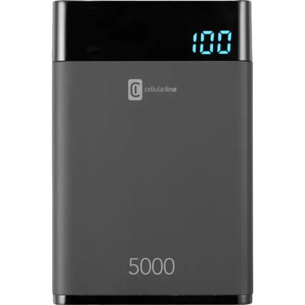 Acumulator extern Cellularline FreePower MANTA 5000, 5mAh, Negru
