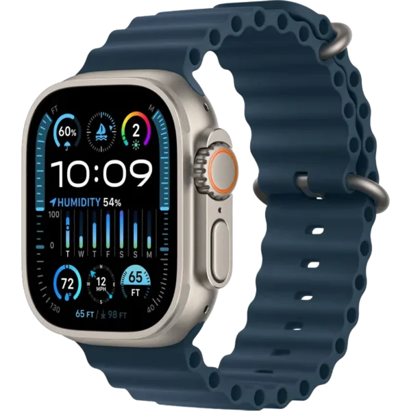 Ceas inteligent Apple Watch Ultra 2, 49mm, Titanium | Blue Ocean