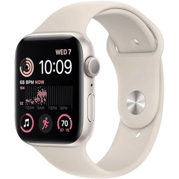 Ceas inteligent Apple Watch SE (2nd gen), 44mm, Starlight