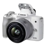 Aparat Foto Mirrorless Canon EOS M50 Mark II, White + EF-M 15-45 IS, Alb - imagine 4