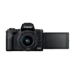 Aparat Foto Mirrorless Canon EOS M50 Mark II Vlogger Kit, Negru - imagine 5