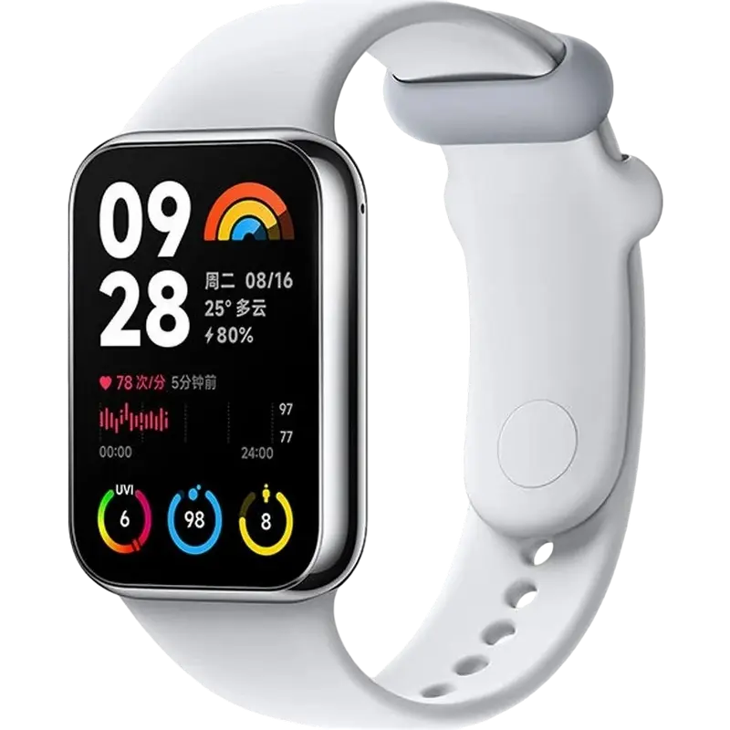 90482288-1f15-46e3-a8da-ac3a0c24ce26.webp Ceas Sport/Antrenament Xiaomi Smart Band 8 Pro, Gri deschis - Image 1