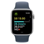Ceas inteligent Apple Watch SE 2, 44mm, Storm Blue | Silver - Image 4