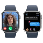 Ceas inteligent Apple Watch Series 9 GPS, 41mm, Storm albastru - imagine 5