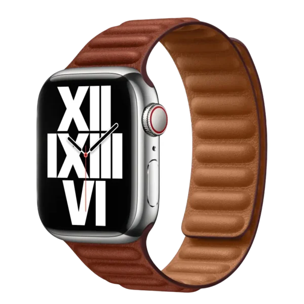 Curea pentru ceas Apple ML7L3ZM/A, Piele, Medium, Cafeniu