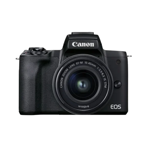 Aparat Foto Mirrorless Canon EOS M50 Mark II + EF-M 15-45 IS + EF-M 55-200 IS, Negru