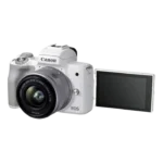 Aparat Foto Mirrorless Canon EOS M50 Mark II, White + EF-M 15-45 IS, Alb - imagine 3